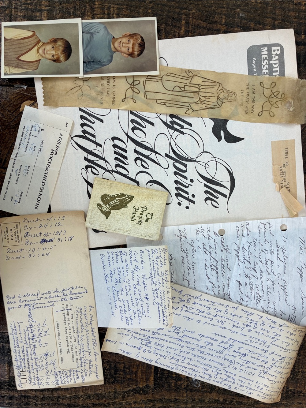Vintage Ephemera Paper Collection Including Correspondence and Photos 26 Pcs